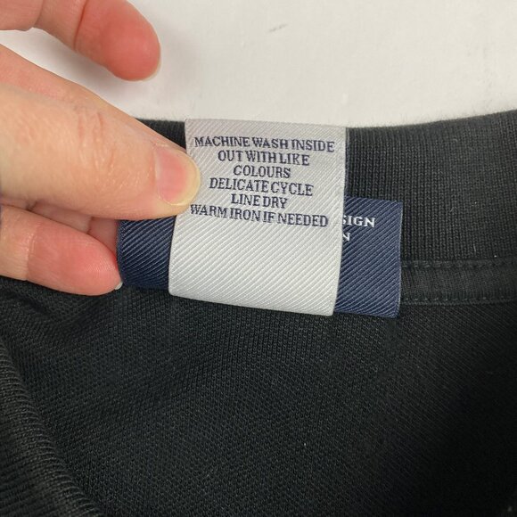 Psycho Bunny Polo Men's Size 7 (XL) 100% Pima Cotton Shirt Black - Picture 10 of 11